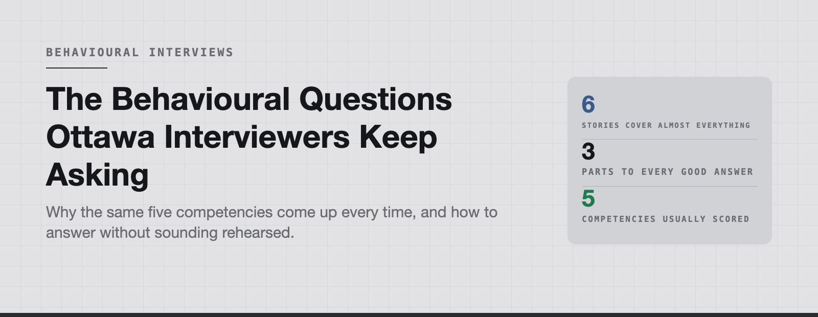 The Behavioural Questions Ottawa Interviewers Keep Asking