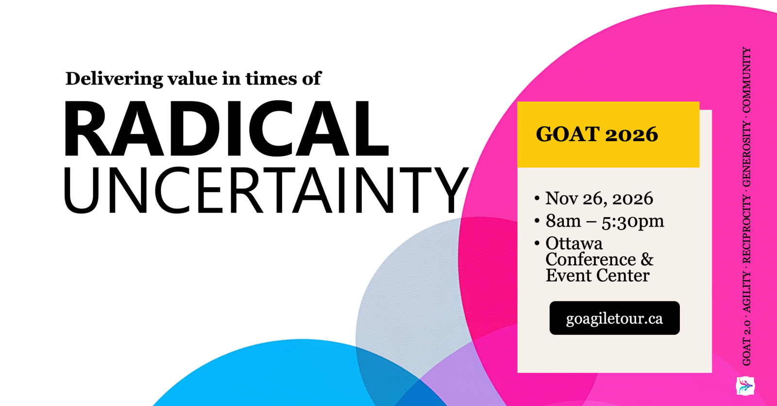 Gatineau-Ottawa Agile Tour (GOAT) 2026