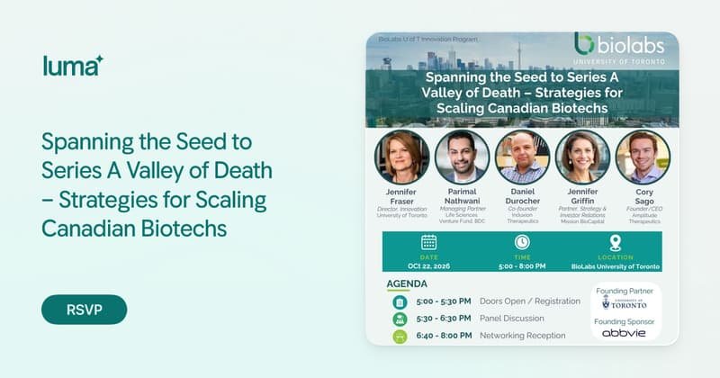 Spanning the Seed to Series A Valley of Death: Strategies for Scaling Canadian Biotechs