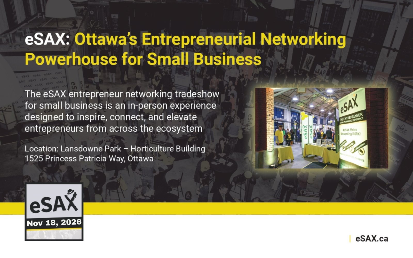 eSAX Entrepreneur Networking Tradeshow for Small Business